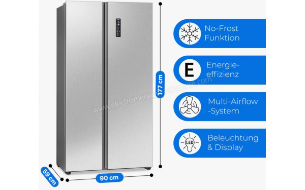 BOMANN SBS 7344 Inox - Dimensions