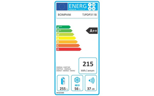 BOMPANI TJPDP311B - &Eacute;tiquette &eacute;nergie
