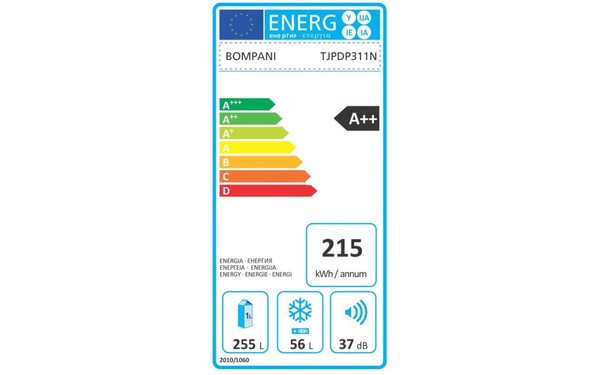 BOMPANI TJPDP311N - &Eacute;tiquette &eacute;nergie
