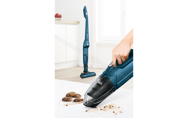 BOSCH BBH21830L - Vue 3/4 droite aspirateur &agrave; main