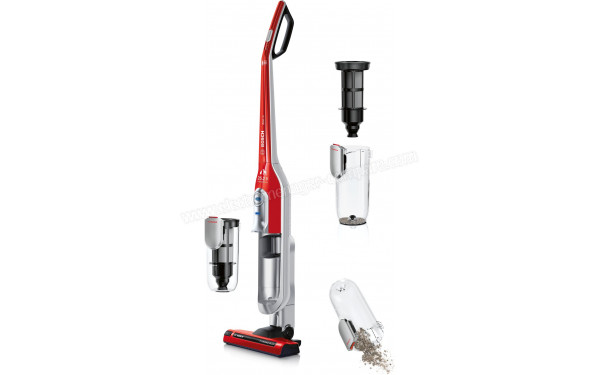 BOSCH BBH6256P1 - Vue du bac &agrave; poussi&egrave;re et des filtres