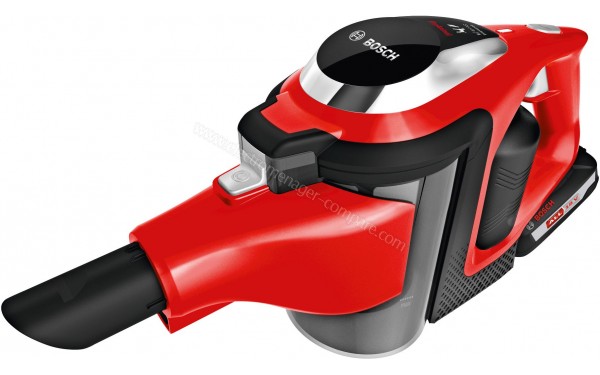 BOSCH BBS1ZOO - Vue 3/4 droite de l'aspirateur &agrave; main