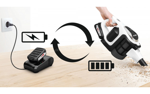 BOSCH BBS812AM - Autonomie illimit&eacute;e avec deux batteries