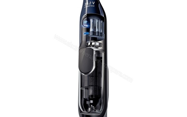BOSCH BCH6255N1 - Vue de l'int&eacute;rieur bac et batteries