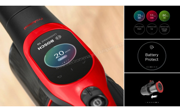 BOSCH BCS1041PET - Zoom commandes