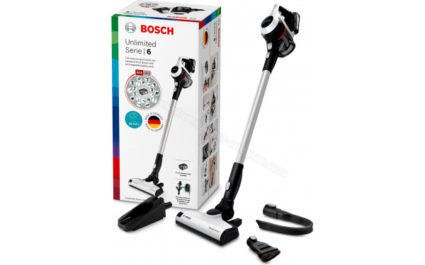 BOSCH BCS61113 - Vue du colis et des accessoires