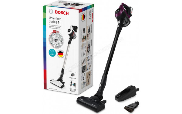 BOSCH BCS6111P - Vue du colis et des accessoires