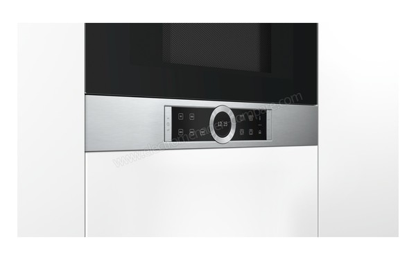 BOSCH BEL634GS1 - Vue 3/4 gauche, appareil encastr&eacute;
