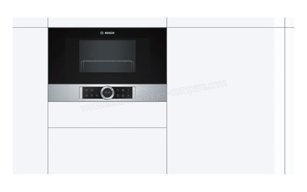 BOSCH BEL634GS1 - Vue de face, appareil encastr&eacute;