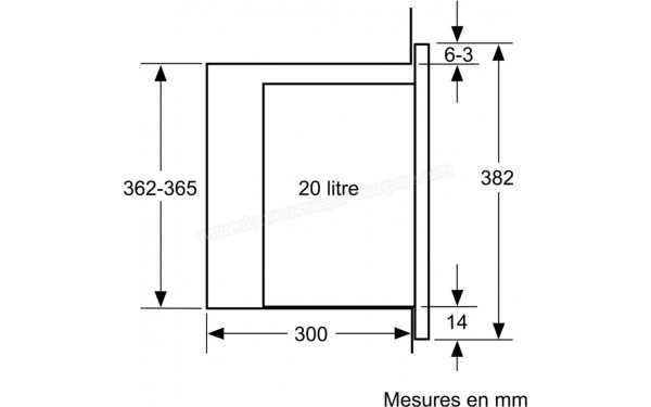 BOSCH BFL423MB1F - Dimensions