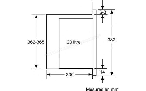 BOSCH BFL523MB1F - Dimensions