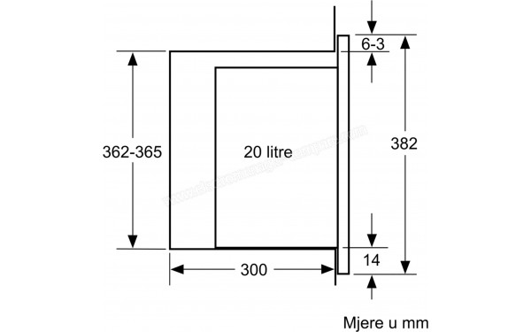 BOSCH BFL523MS0 - Dimensions
