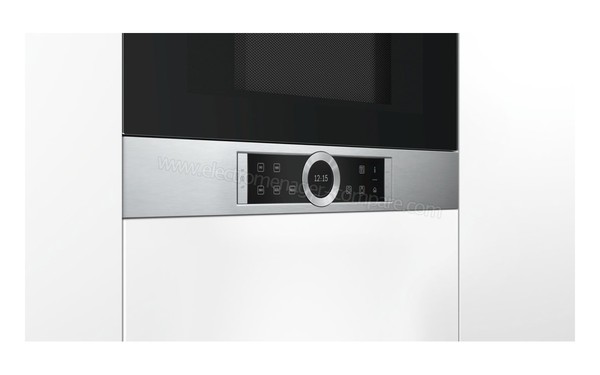 BOSCH BFL634GS1 - Vue 3/4 gauche Bandeau de commandes