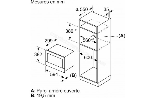 BOSCH BFR7221B1 - Dimensions