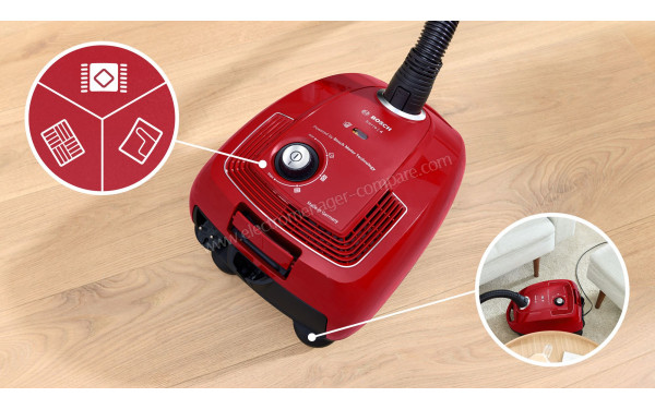 BOSCH BGB38RD2 - Mise en situation