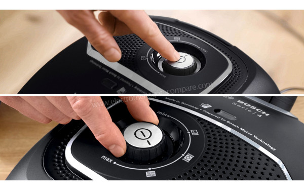 BOSCH BGB41BA1 - Vue sur le bouton de commande