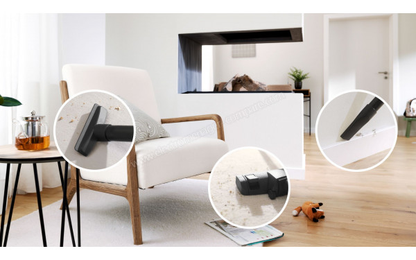 BOSCH BGB41RD3H - Vue des brosses et suceurs