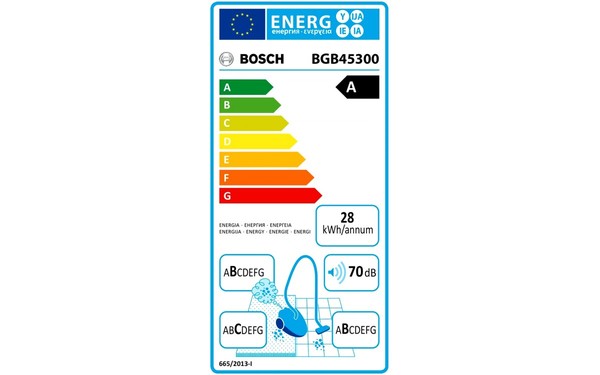 BOSCH BGB45300 - &Eacute;tiquette &eacute;nergie