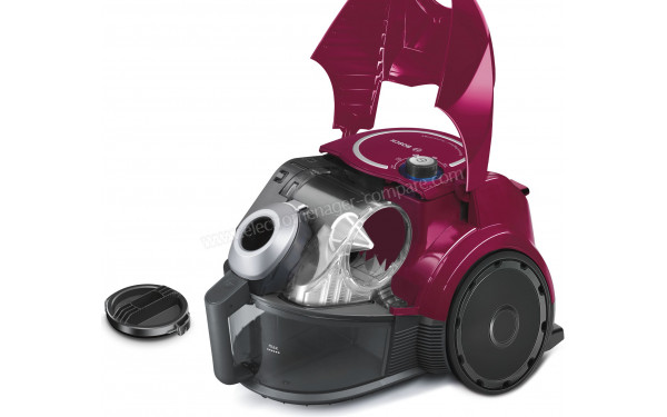 BOSCH BGC3U120 - Vue du syst&egrave;me de filtration et du bac &agrave; poussi&egrave;res