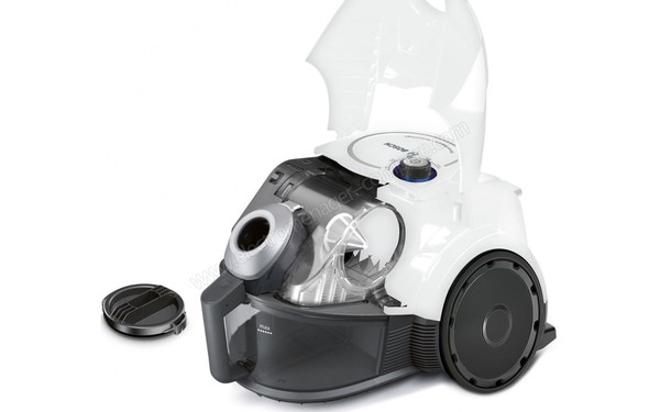 BOSCH BGC3U131 - Vue 3/4 droite capot ouvert