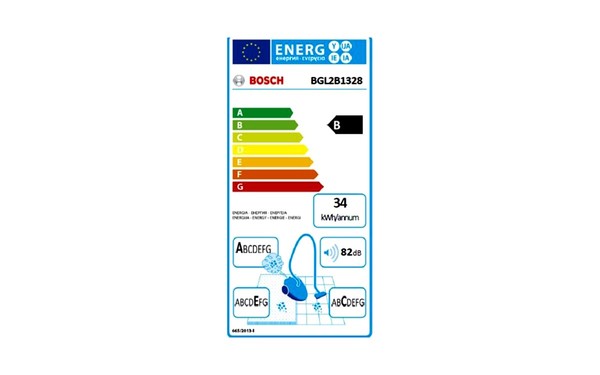 BOSCH BGL2B1328 - &Eacute;tiquette &eacute;nergie