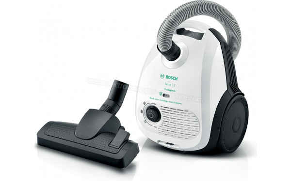 BOSCH BGL2HYG3L - Vue 3/4 droite zoom&eacute;e avec brosse