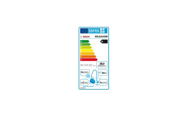 BOSCH BGL2UA3208 - &Eacute;tiquette &eacute;nergie