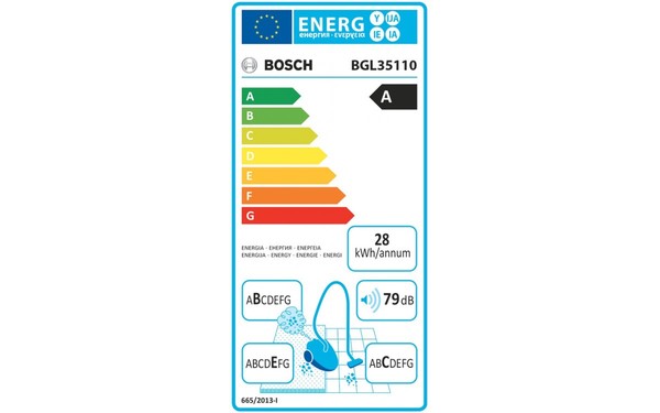 BOSCH BGL35110 - &Eacute;tiquette &eacute;nergie