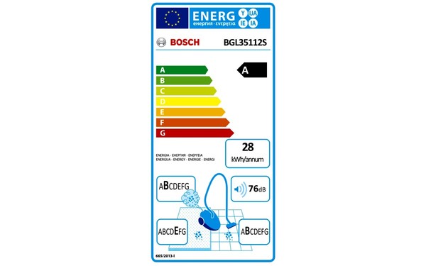 BOSCH BGL35112S - &Eacute;tiquette &eacute;nergie