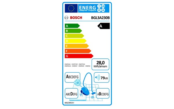 BOSCH BGL3A230B - &Eacute;tiquette &eacute;nergie