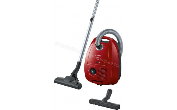 BOSCH BGL3A430 - Vue 3/4 droite avec accessoires