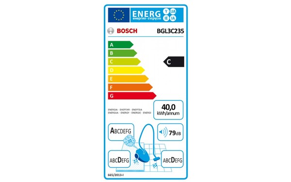 BOSCH BGL3C235 - &Eacute;tiquette &eacute;nergie