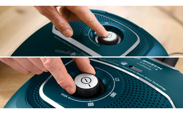 BOSCH BGL41FAM1H - Vue sur le bouton de commande