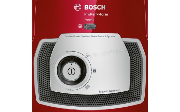 BOSCH BGL4A500 - Vue des commandes