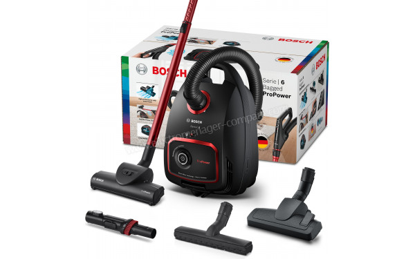 BOSCH BGL6POW1 - Vue du colis et des accessoires