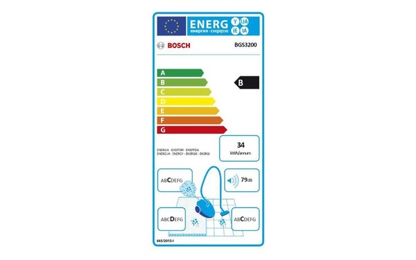 BOSCH BGS3200 - &Eacute;tiquette &eacute;nergie