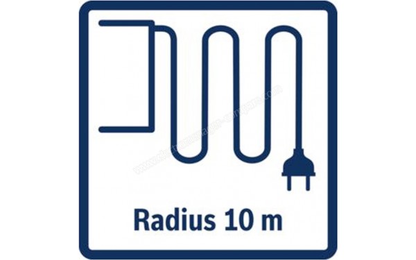 BOSCH BGS41K432 - Rayon d'action