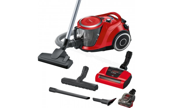 BOSCH BGS41PET1 - Vue 3/4 droite avec accessoires