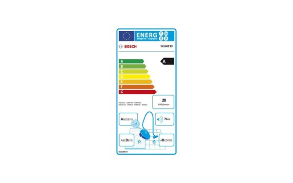 BOSCH BGS4230 - &Eacute;tiquette &eacute;nergie