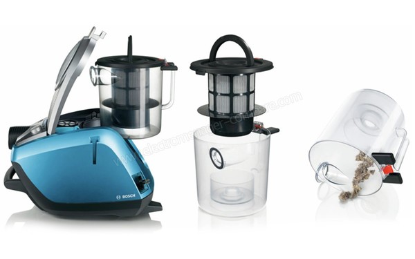 BOSCH BGS5222R - Vidage du bac