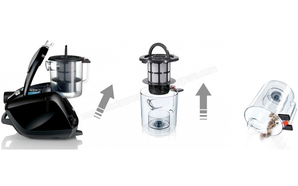 BOSCH BGS5330S - Vidage facile du bac