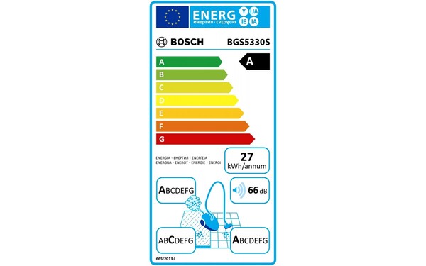 BOSCH BGS5330S - &Eacute;tiquette &eacute;nergie