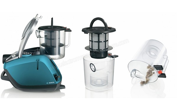 BOSCH BGS5332R - Vidage du bac