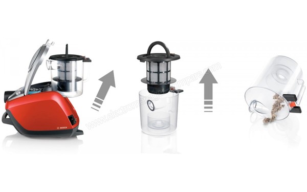 BOSCH BGS5335 - Syst&egrave;me de vidage du bac