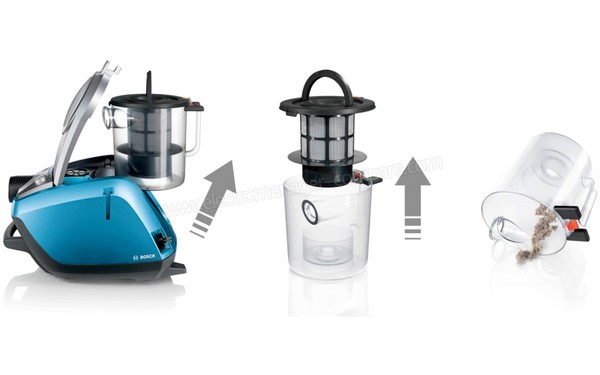 BOSCH BGS5RCL - Syst&egrave;me de vidage facile