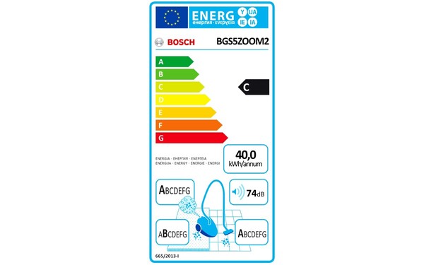 BOSCH BGS5ZOOM2 - &Eacute;tiquette &eacute;nergie