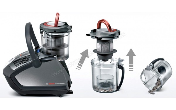 BOSCH BGS6PRO3 - Syst&egrave;me de vidage du bac