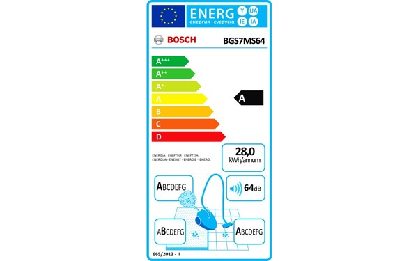 BOSCH BGS7MS64 - &Eacute;tiquette &eacute;nergie