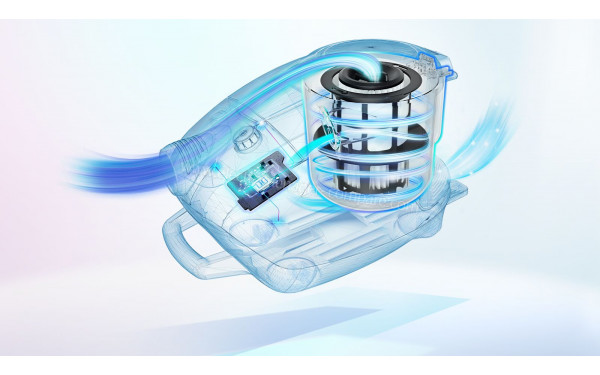 BOSCH BGS7PET - Vue du syst&egrave;me d'aspiration