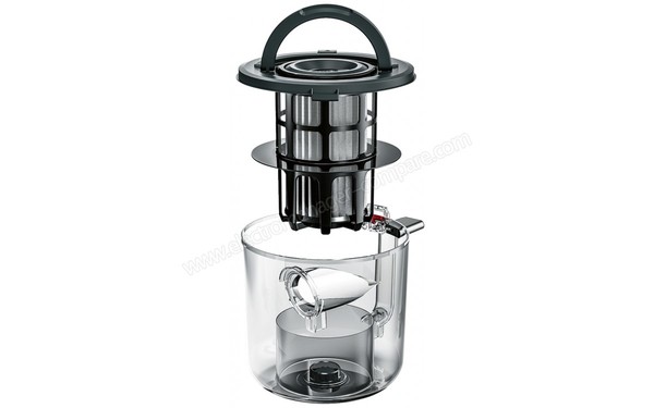 BOSCH BGS7SILALL - Vue de l'extraction du bac
